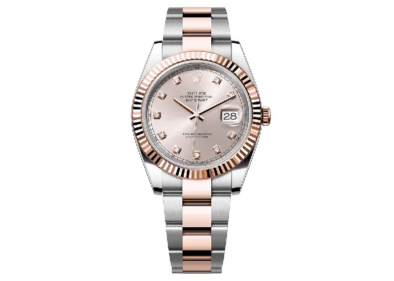 Rolex Datejust 41mm 126331 Two-Tone Oyster Sundust Diamond Dial