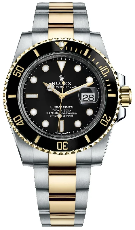 Rolex Submariner Two-Tone Stainless Steel & Yellow Gold - Black Dial Ceramic Bezel (Ref# 126613LN)