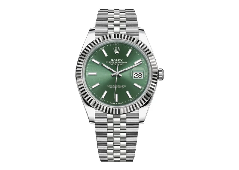 Rolex Perpetual DateJust 41mm 126334 Jubilee Mint Green Dial