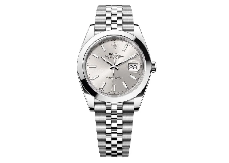 Rolex DateJust 41mm 126300 Oyster Jubilee Silver Dial