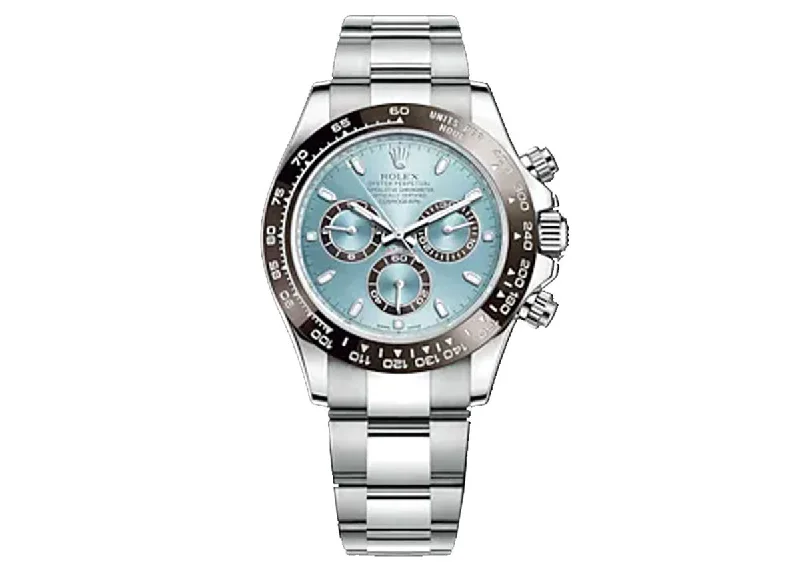 Rolex Cosmograph Daytona 40mm 116506 Platinum Oyster Ice Blue Dial