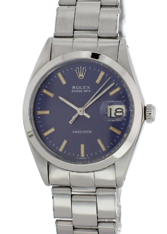 Rolex Oysterdate Precision 6694 Vintage Mens Watch