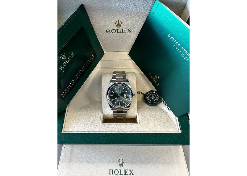 Rolex DateJust 36mm 126200 Oystersteel Mint Green Dial