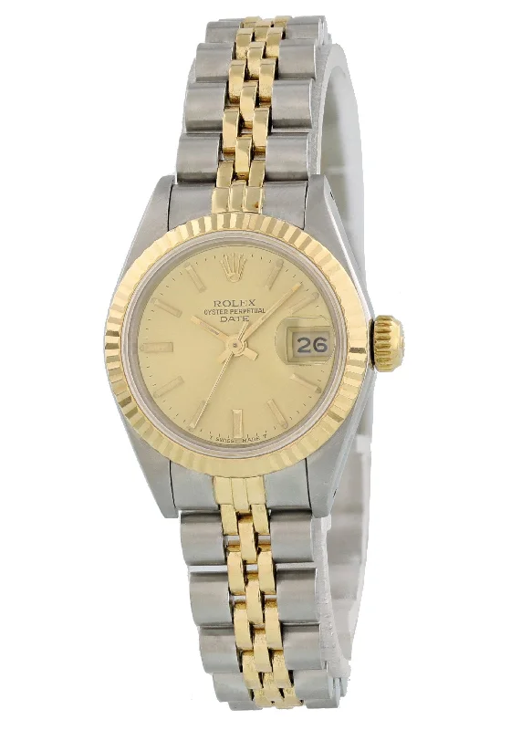 Rolex Oyster Perpetual Date 69173 Ladies Watch Original Papers