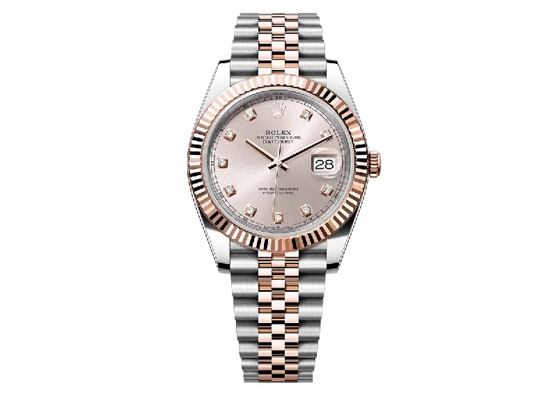 Rolex Datejust 41mm 126331 Two-Tone Jubilee Sundust Diamond Dial