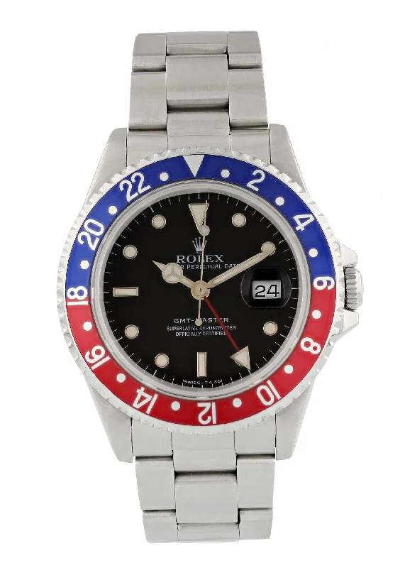 Rolex GMT Master Date 16700 Pepsi Bezel Mens Watch