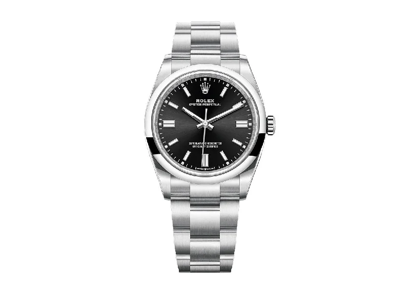 Rolex Oyster Perpetual 36mm 126000 Oystersteel Bright Black Dial