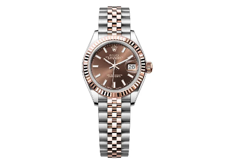 Rolex Lady Datejust 28mm 279171 Two-Tone Jubilee Chocolate Dial