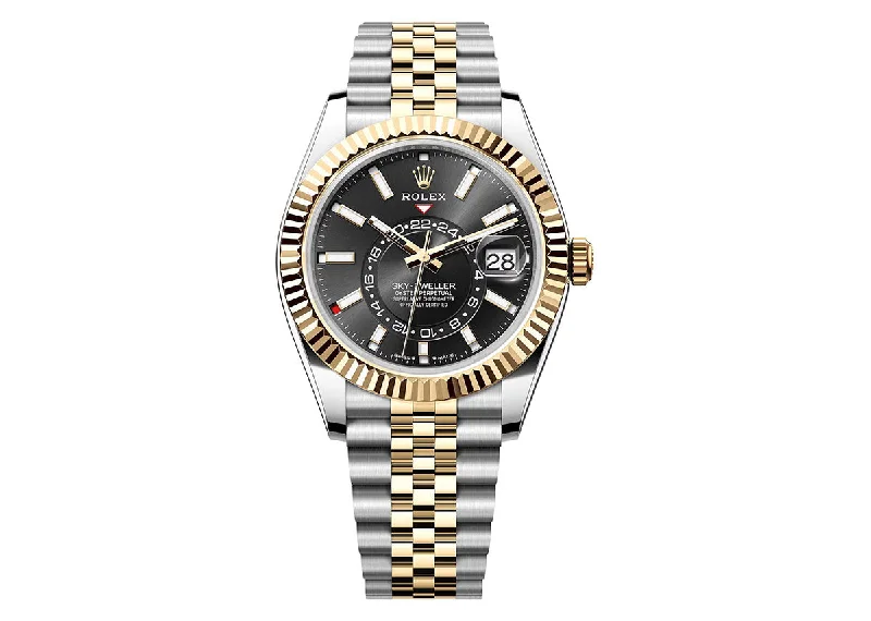 Rolex Sky Dweller 42mm 326933 Two-Tone Jubilee Black Dial