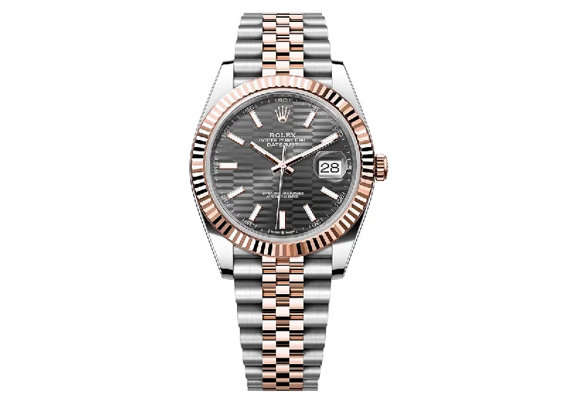 Rolex Datejust 41mm 126331 Two-Tone Jubilee Slate Motif Dial