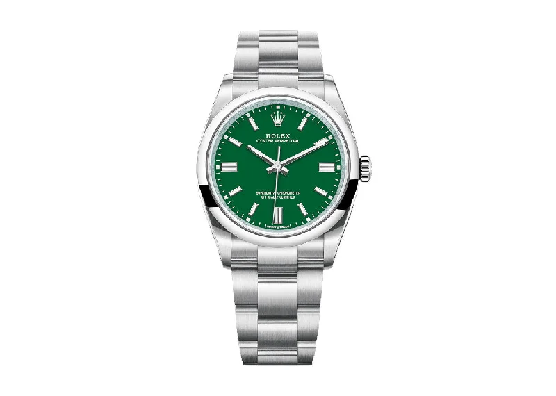 Rolex Oyster Perpetual 36mm 126000 Oystersteel Green Dial