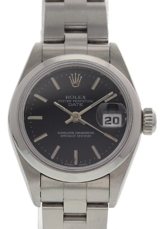 Ladies Rolex Oyster Perpetual Date 69160 w/ Papers