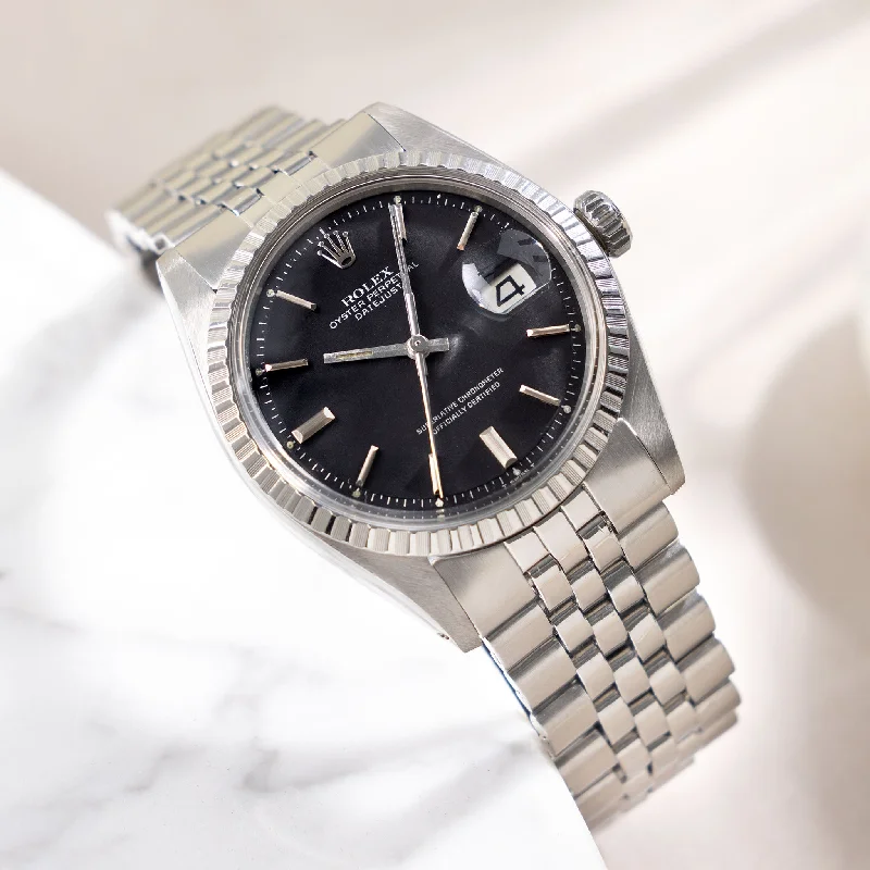 Rolex Datejust Matte Black Dial Ref. 1603