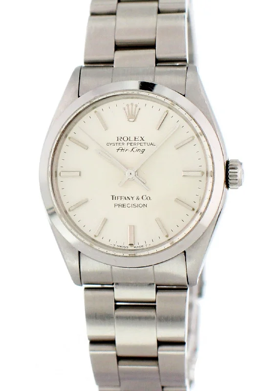 Rolex Oyster Perpetual Air King Precision 5500 Tiffany & Co Dial Vintage Watch