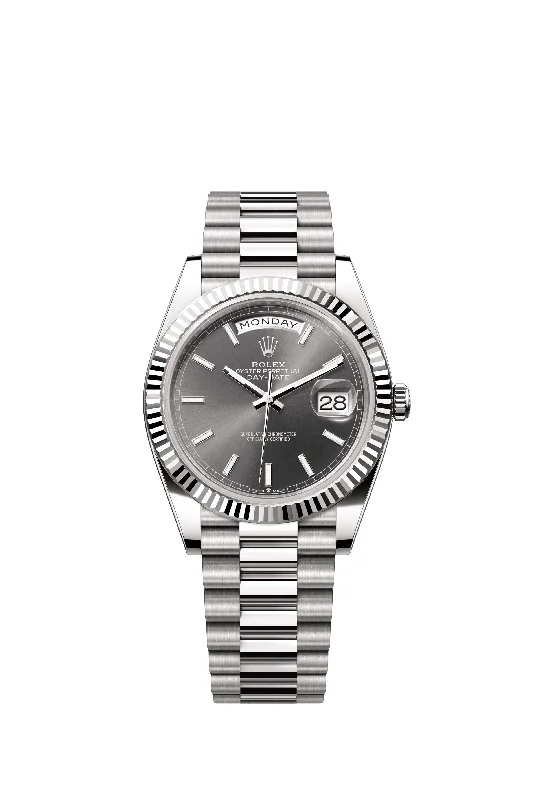 Rolex Day-Date 40 mm 228239 President Fluted Gray Dial