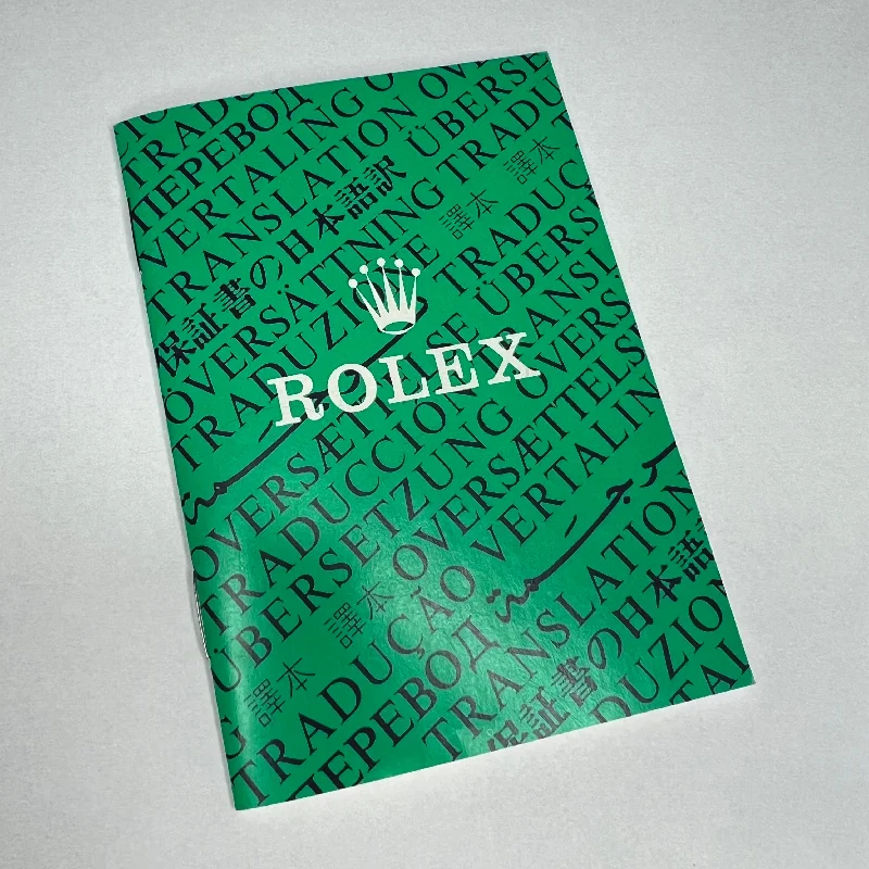 ROLEX OYSTER Official Chronometer Certification Booklet Multi Language