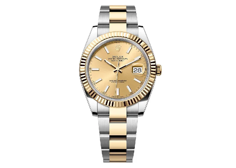 Rolex DateJust 41mm 126333 Oystersteel Two-Tone champagne Dial