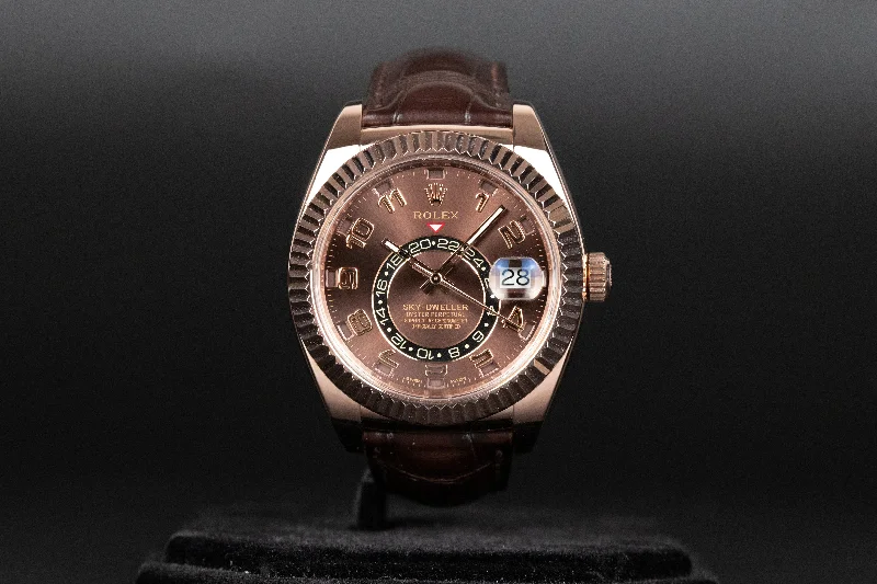 Rolex<br>326135 Sky-Dweller Chocolate Arabic Dial