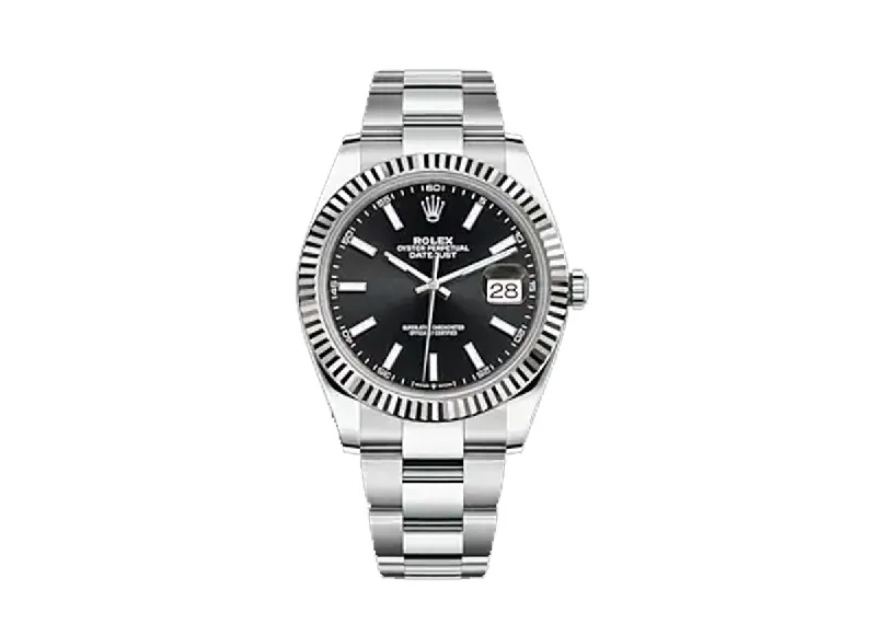 Rolex DateJust 41mm 126334 Oystersteel Bright Black Dial