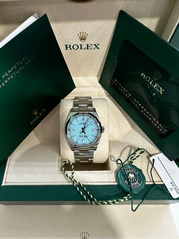 Rolex Oyster Perpetual 36mm 126000 Oystersteel Turquoise Blue Dial