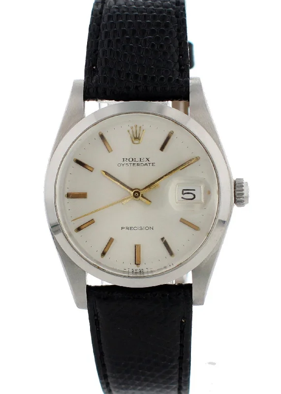 Rolex Oysterdate Precision 6694 Vintage Mens Watch