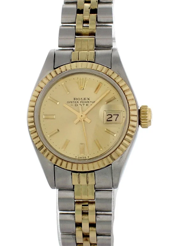 Vintage Rolex Oyster Perpetual Date 6917 Ladies Watch