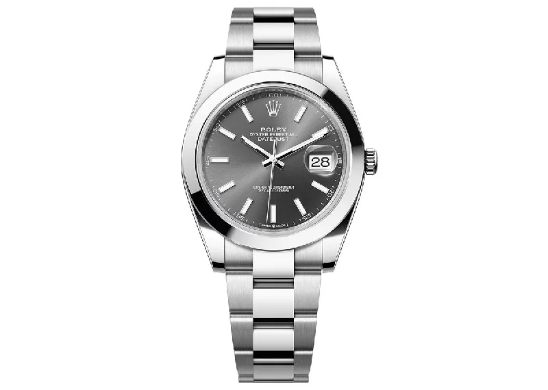 Rolex DateJust 41mm 126300 Oystersteel Slate Dial