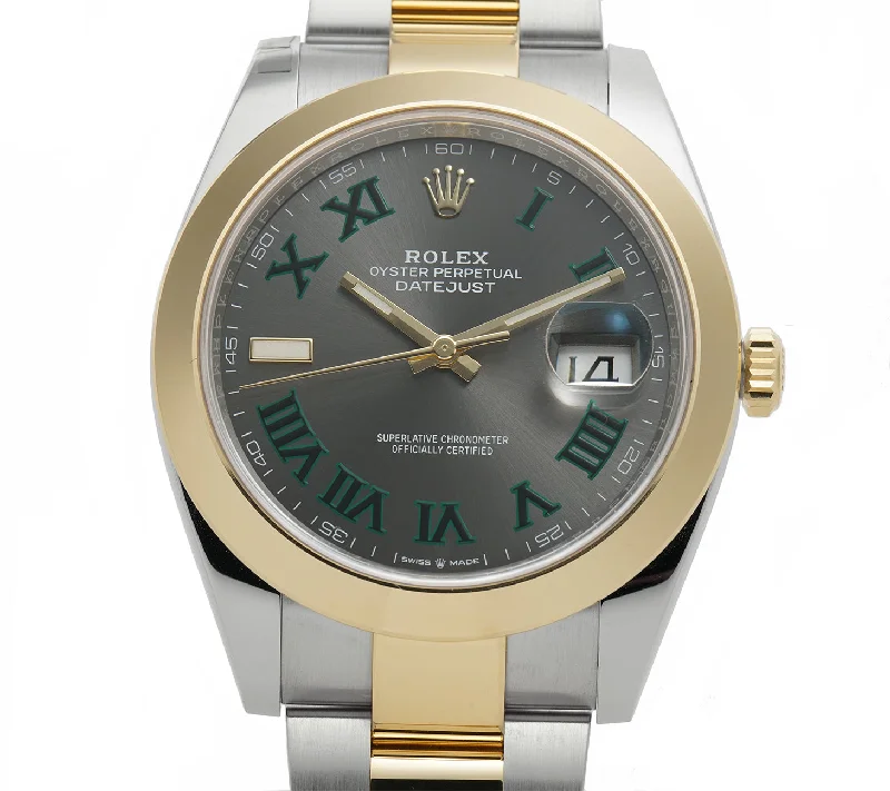 Steel & Yellow Gold 41mm Wimbledon Dial Oyster