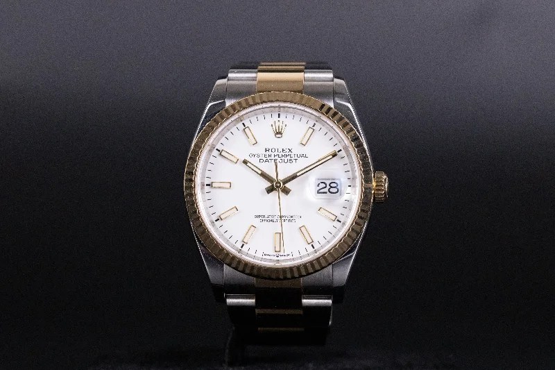 Rolex<br>126233 Datejust 36 SS/18k White Dial