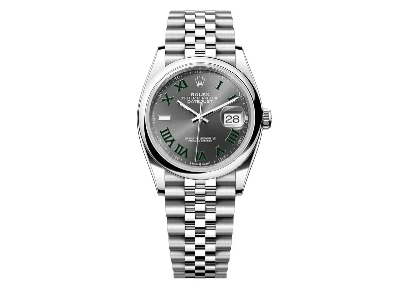 Rolex DateJust 36mm 126200 Oystersteel Jubilee Roman Slate Dial