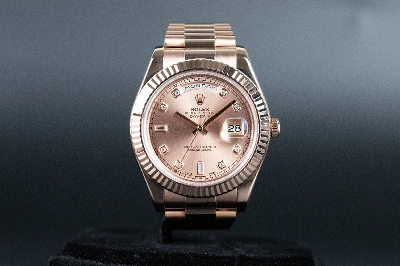 Rolex<br>218235 DayDate II Pink Diamond Dial