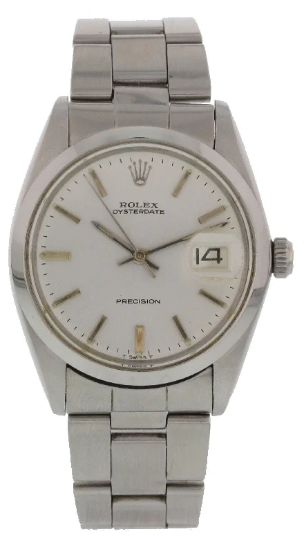 Rolex Oysterdate Precision 6694 Vintage Mens Watch