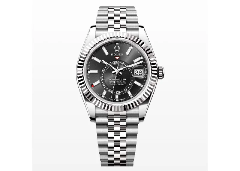 Rolex Sky-Dweller 42mm 336934 Oystersteel Jubilee Bright Black Dial