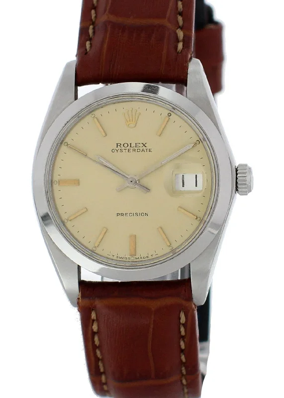 Rolex Oysterdate Precision 6694 Mens Watch