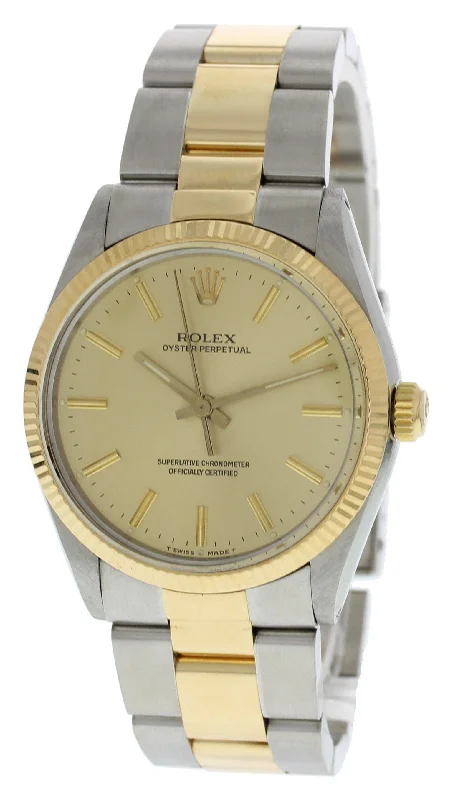 Rolex Oyster Perpetual 18K Yellow Gold & S/S 1005