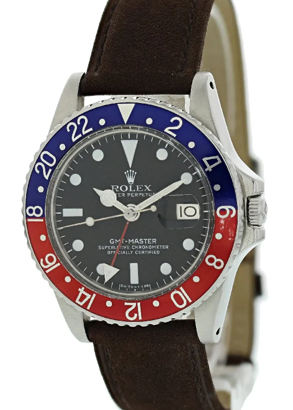 Rolex GMT Master 1675  Pepsi Bezel Men's Watch