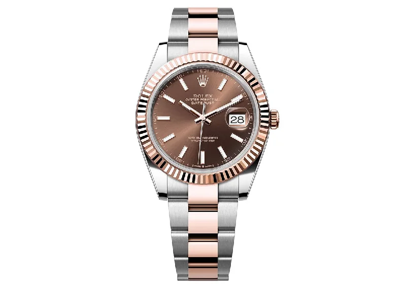 Rolex DateJust 41mm 126331 Oystersteel Two-Tone Chocolate Dial