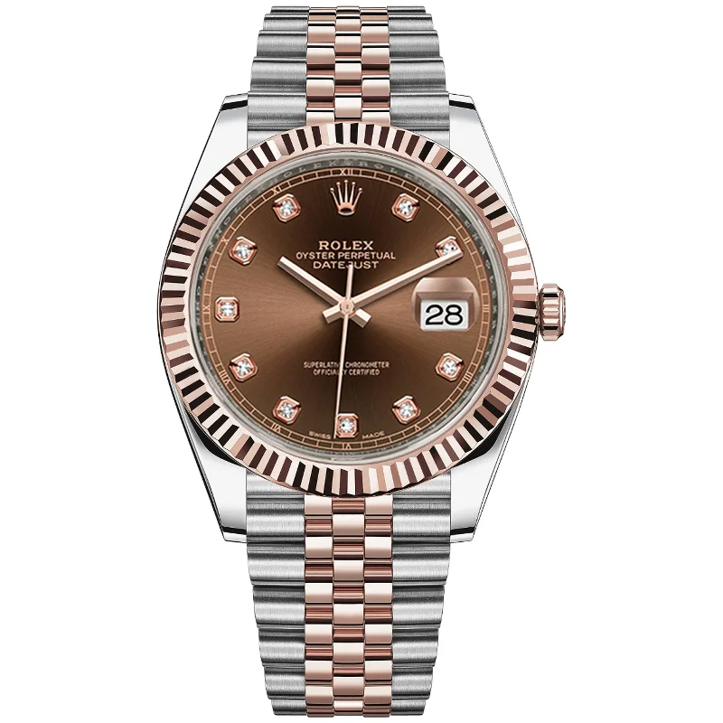 Rolex Datejust 41mm 126331-0004 Chocolate Diamond Dial, Worn 2021