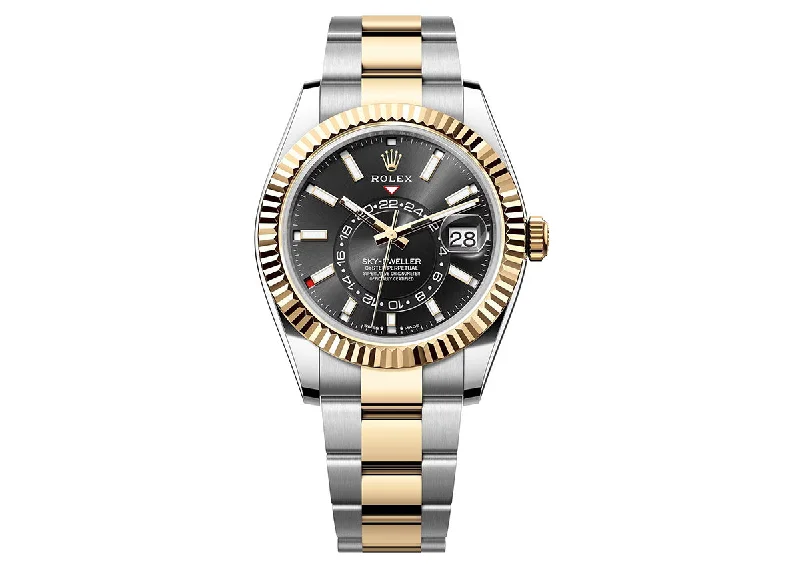 Rolex Sky Dweller 42mm 326933 Two-Tone Oystersteel Black Dial