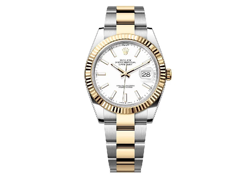 Rolex DateJust 41mm 126333 Oystersteel Two-Tone White Dial