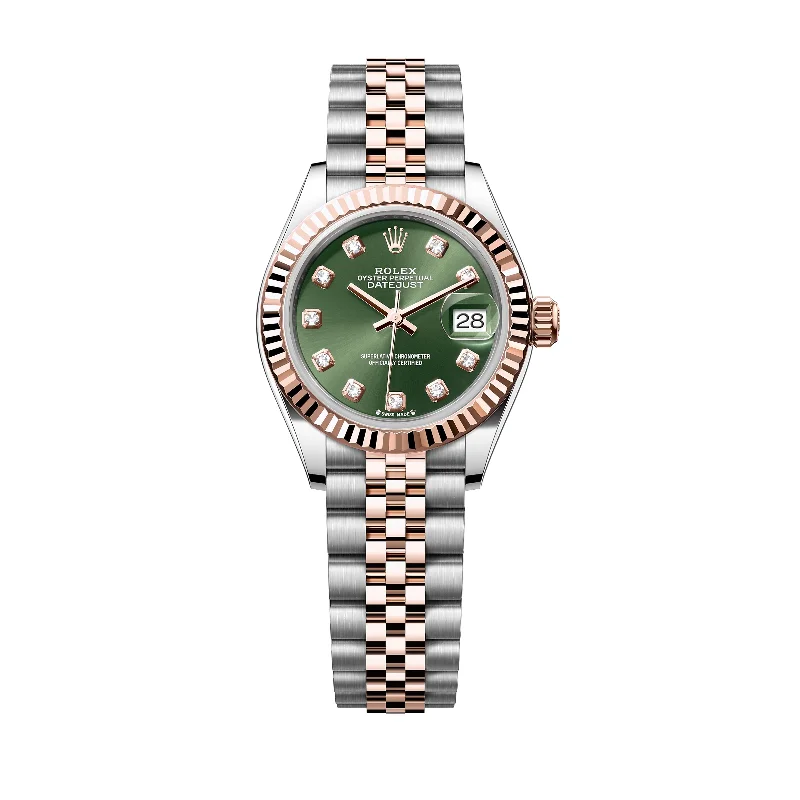 Rolex Lady Datejust 28mm 279171-0007 Rose Gold, Green Diamond Dial, Unworn 2024