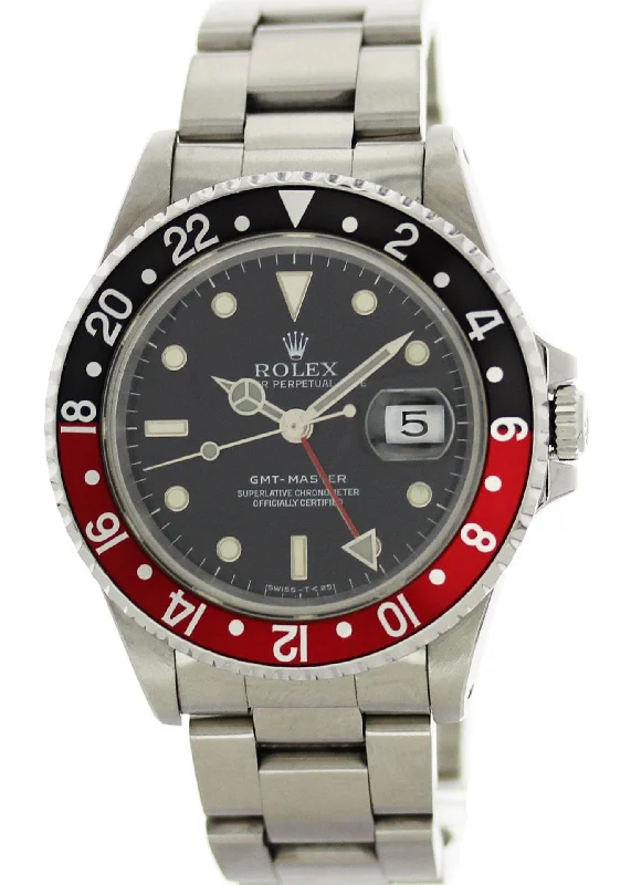 Rolex Oyster Perpetual Date GMT Master Coke Bezel 16700 Mens Watch