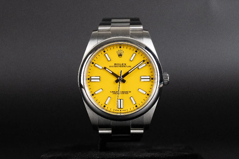 Rolex<br>124300 Oyster Perpetual 41mm Yellow Dial