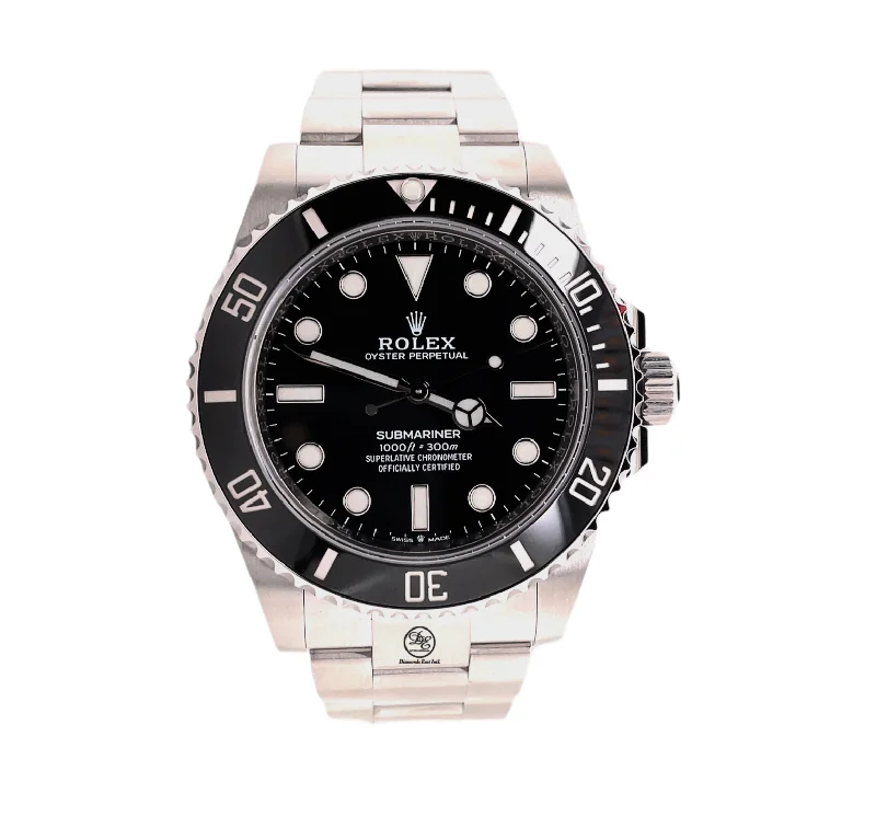 Rolex Submariner 124060 No Date Ceramic Bezel 41 Box and Papers Unworn