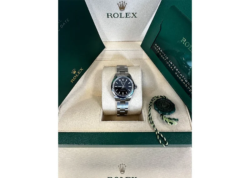 Rolex Oyster Perpetual 28mm 276200 Oystersteel Bright Black Dial