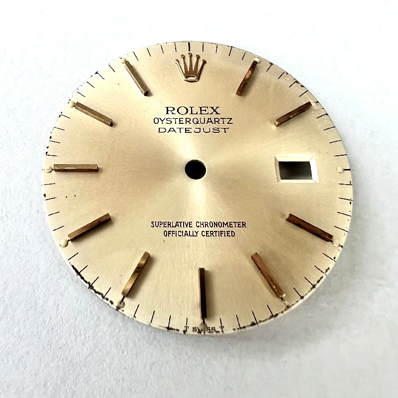 ROLEX 28.3mm Light Gold Color Gold Hour Markers DIAL for 36mm Quartz ROLEX DATEJUST