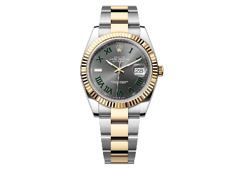 Rolex DateJust 41mm 126333 Oystersteel Two-Tone Slate Roman Dial