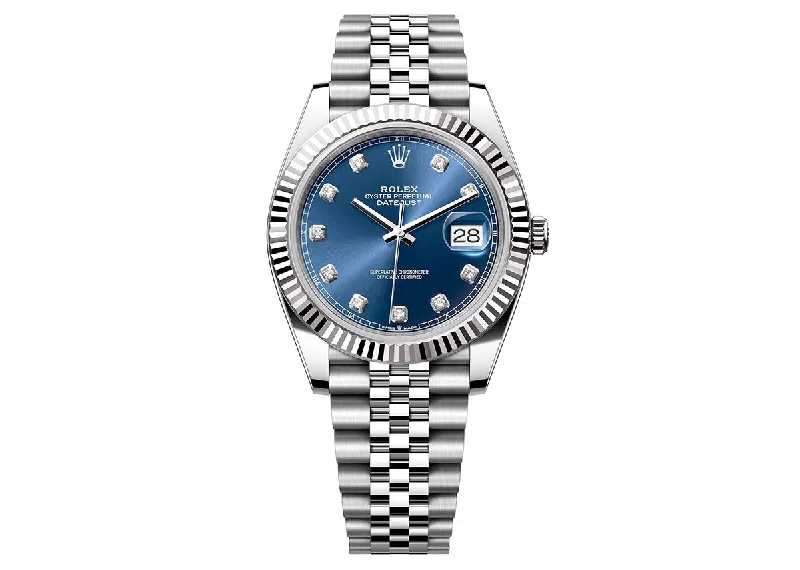 Rolex DateJust 41mm 126334 Oystersteel Jubilee Blue Diamond Dial