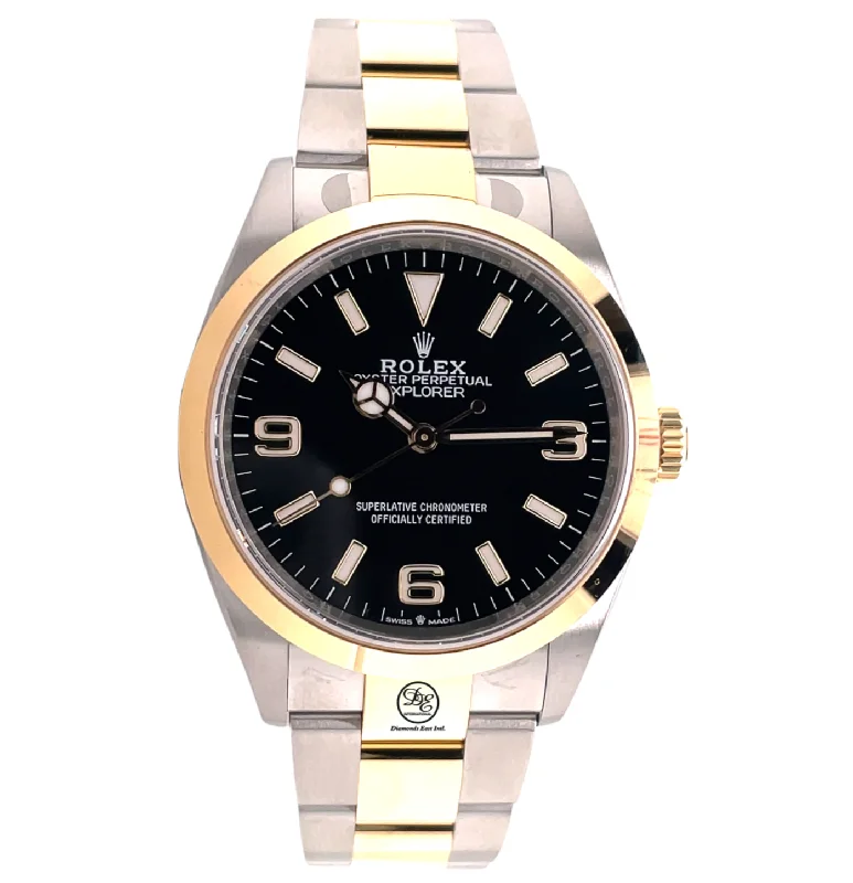 Rolex Explorer I 36mm Two Tone 124273 Box and Papers Unworn