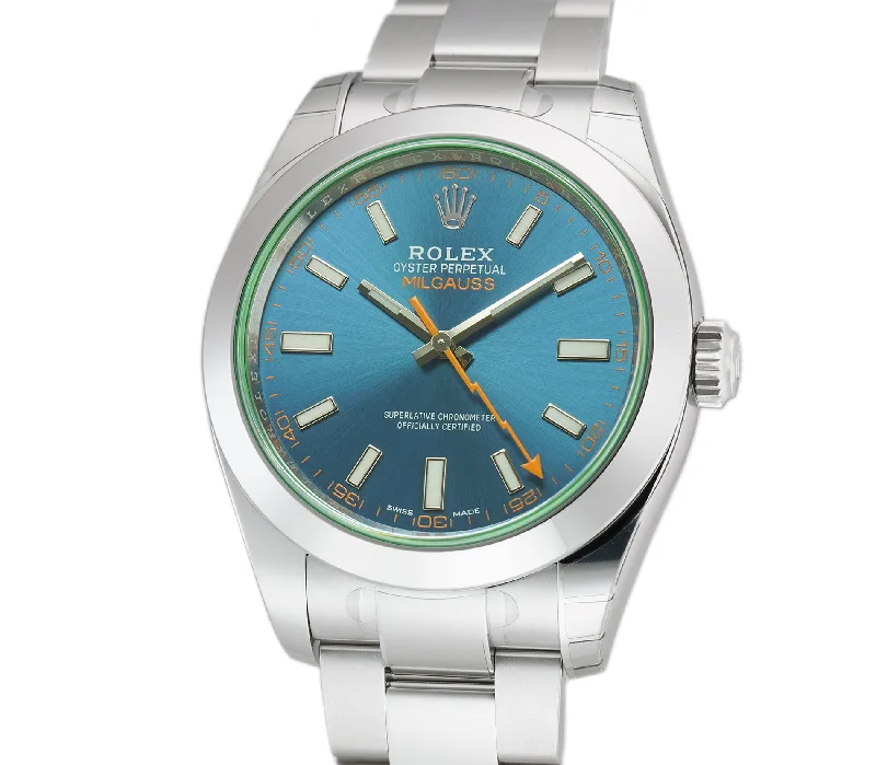 40mm Green Crystal Z-Blue Dial